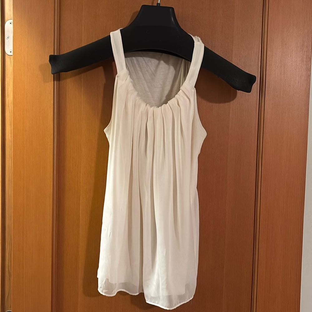 Cream colored tank